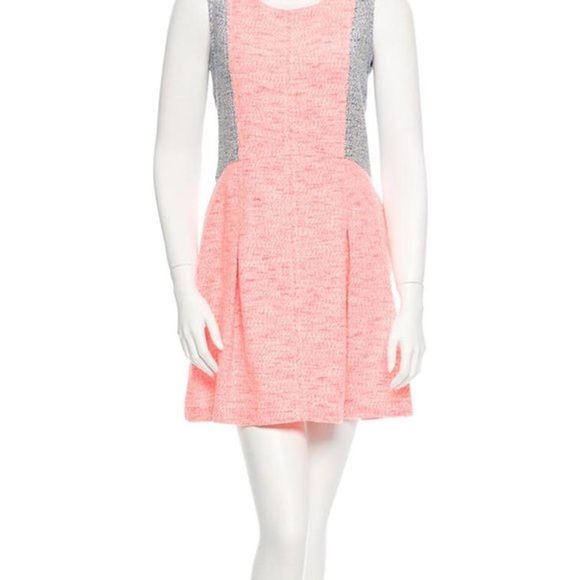 Sea Orange & Blue Sleeveless Tweed Dress - Picture 1 of 7